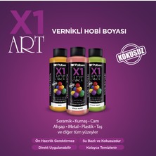 Polisan X1 Art Vernikli Hobi Boyası Siyah 120 ml