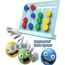 HYD Abaküs Montessori Zeka Renk Algı Hafıza Gelişim Oyunu Eğitici Oyuncak