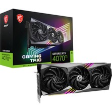 MSI VGA GEFORCE RTX 4070 TI GAMING TRIO RTX4070 TI 12GB GDDR6X 192B DX12 PCIE 4.0 X16 (3XDP 1XHDMI) EKRAN KARTI 