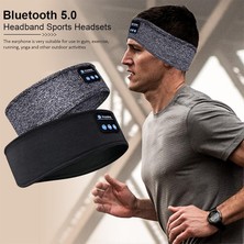 Senzhe Kablosuz Bluetooth Kulaklıklar Spor Kafa Bandı Ince Yumuşak Elastik Rahat Kablosuz Müzik Kulaklığı Uyku Maskesi Uyuyan Gözler İçin (Yurt Dışından)