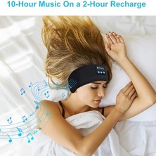 Senzhe Kablosuz Bluetooth Kulaklıklar Spor Kafa Bandı Ince Yumuşak Elastik Rahat Kablosuz Müzik Kulaklığı Uyku Maskesi Uyuyan Gözler İçin (Yurt Dışından)