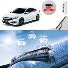 KG Group Honda Civic 2021 Fc5  Silecek Takımı Sağ ve Sol