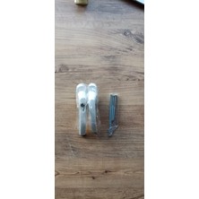 Sağlam Yapı Pvc Kilitli Çift Taraflı Kapı Kolu Anahtarlı Beyaz