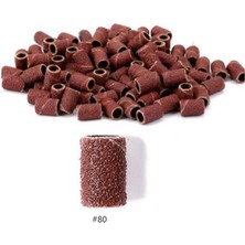 Profisher Dremel Proxxon Gravür Aleti Için 80# Kum Davul Zımpara 100 Adet