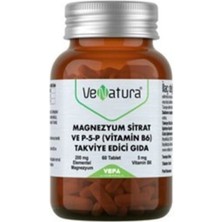Venatura Magnezyum Sitrat Ve P-5-P (Vitamin B6) Takviye Edici Gıda