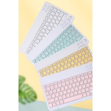TahTicMer Samsung Galaxy Tab A7 T500 T505 Uyumlu Kablosuz Bluetooth Klavye Mouse Set
