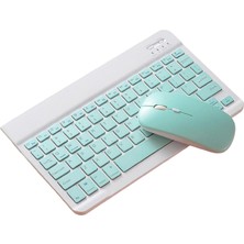 TahTicMer Apple iPad Pro 12.9 2022 A2764 A2437 A2766 Kablosuz Bluetooth Klavye Mouse Set