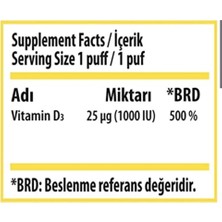 Swiss Bork Swiss Bork® D3 Ultraspray D Vitamini 20 Ml