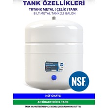 Aqua Bella Blue Plus 8 Lt Çelik Tanklı Antibacteriyel Su Arıtma Cihazı