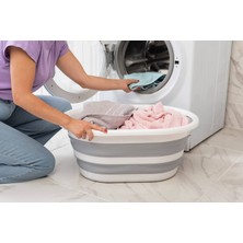Homprime Büyük Boy Katlanır Çamaşır Sepeti 35 Litre Katlanabilir Katlanabilen Kirli Temiz Akordiyon Selesi