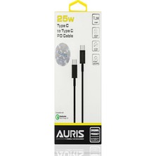 Gpturkgrup Auris ARSCB18 25W Pd USB C  Type C Kablo 1m