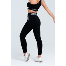 Gymwolves Dikişsiz Spor Tayt | Siyah | Seamles Leggings |