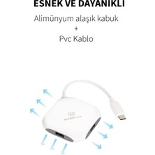 Micropack Portatif USB-C Laptop Telefon Tablet Uyumlu 5 GBPS Hız 4 USB Giriş MDC-4A Hub Type-C Dönüştürücü