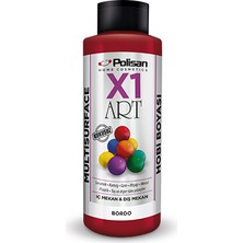 Polisan X1 Art Multisurface Hobi Boyası Bordo 120 ml