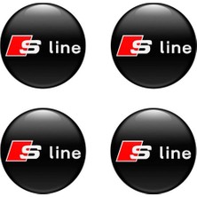 Audı S Line Logolu Jant Göbek Damla Stıcker