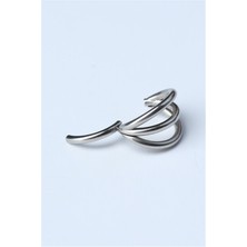 HD Piercing Üç Sıra Gizli Kilit Halka Silver Piercing