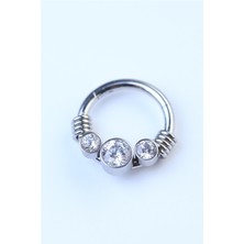 HD Piercing Minions Gizli Kilit Halka Silver Piercing