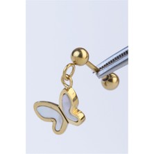 HD Piercing Sallantı Kelebek Gold Piercing