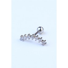 HD Piercing Yedili Arc Silver Piercing
