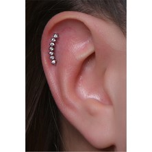 HD Piercing Yedili Arc Silver Piercing
