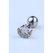 HD Piercing Ay Yıldız Silver Piercing