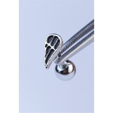 HD Piercing Tek Kanat Silver Piercing