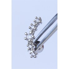 HD Piercing Yıldızlı Arc Silver Piercing