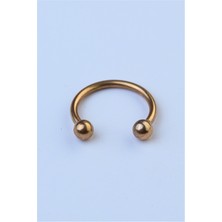 HD Piercing Düz Yarımay Rose Gold Piercing