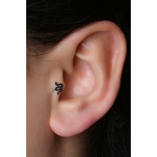 HD Piercing Basık Yılan Model Silver Piercing
