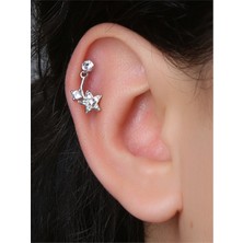 HD Piercing Avize Çiçek Silver Piercing