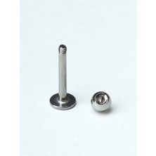 HD Piercing Düz Labret Silver Piercing