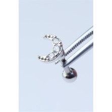 HD Piercing Küçük Ay Silver Piercing