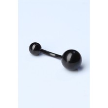 HD Piercing Düz Göbek Siyah Piercing