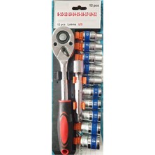 Kayasan Yapı Market Kayasanyapimarket 1/2 Lokma Takımı 12 Parça 8-10-12-13-14-15-16-17-19-22MM