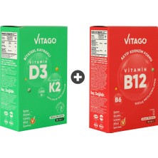 2’Li Paket - Vitago Provitamin D3, Vitamin K2, 20 Ml Sprey + Vitago B12 10 Ml Sprey