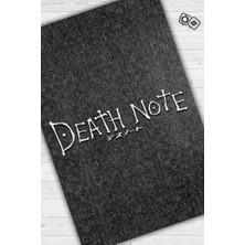 Homshtag Death Note Siyah Renkli Halı Modern Dokuma Tabanlı Anime Halısı Hediyelik Anime Sever Halı