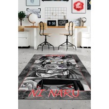 Homshtag Hokage Oldum Siyah Beyaz Renkli Anime Halısı Modern Halı Dokuma Taban Anime Sever Halısı