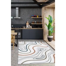 Homshtag Biftek Sanatı Pamuklu Dokuma Tabanlı Yıkanabilir Kaymaz Dekoratif Mutfak Halısı