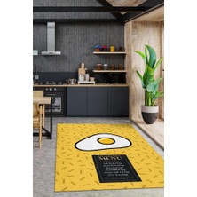 Homshtag En Geniş Menü Pamuklu Dokuma Tabanlı Yıkanabilir Kaymaz Dekoratif Mutfak Halısı