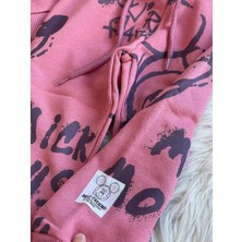 Lolli Boom Kids   Kız Erkek Çocuk Unisex Astronot Mickey Baskılı Disney Alt Üst Takım Eşofman Takımı