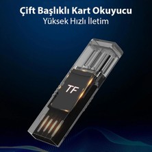 Coofbe Type-C Hafıza Kart ve USB Flash Bellek Okuyucu, Tf Kart Reader, Telefon, Tablet, Pc Reader