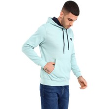 Rey Polo 403 Erkek Kapüşonlu Kanguru Cepli Uzun Kollu Pike Basic Sweatshirt