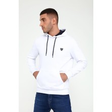 Rey Polo 403 Erkek Kapüşonlu Kanguru Cepli Uzun Kollu Pike Basic Sweatshirt