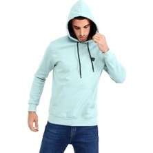 Rey Polo 403 Erkek Kapüşonlu Kanguru Cepli Uzun Kollu Pike Basic Sweatshirt