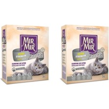 Mır Mır Aktif Karbonlu Bentonit Kedi Kumu 5 L x 2 Adet