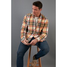 Buratti Ekoseli Uzun Kollu Slim Fit Kışlık Gömlek Erkek Gömlek CF21W112844