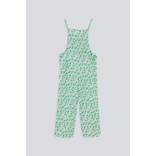 Babokah (Kids Girl) Çiçekli Askılı Tulum