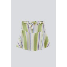 Babokah (Kids Girl) Çizgili Bağcıklı Etek