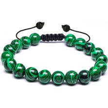 Tesbih Atölyesi Doğal Malahit Malakit Taşı Doğal Taş Bileklik
