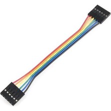 Sanec 6 Pin 0,25MM Kablolu Dupont Kablo 10CM - Tek Taraflı